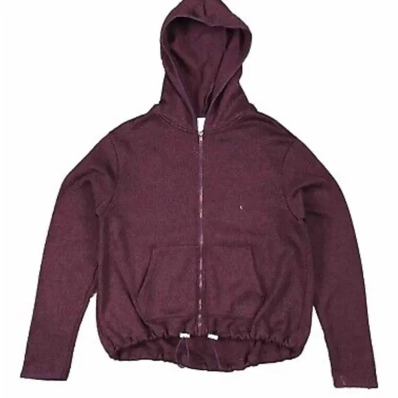 PINK/ VS Zip Up Long Sleeve Hoodie S / Small with pockets beside zipper Plum - Picture 8 of 8
